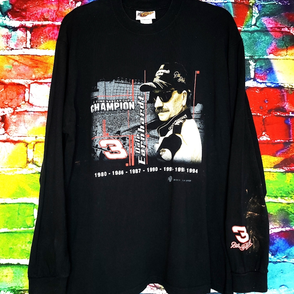 Vintage 90's Dale Earnhardt 7 Time Champion Tee.